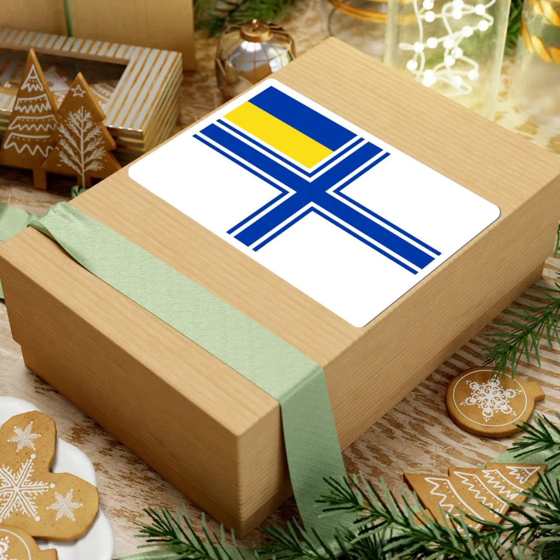 Naval Ensign of Ukraine 1997 dress (Ukraine) STICKER Vinyl Kiss-Cut Decal - The Sticker Space