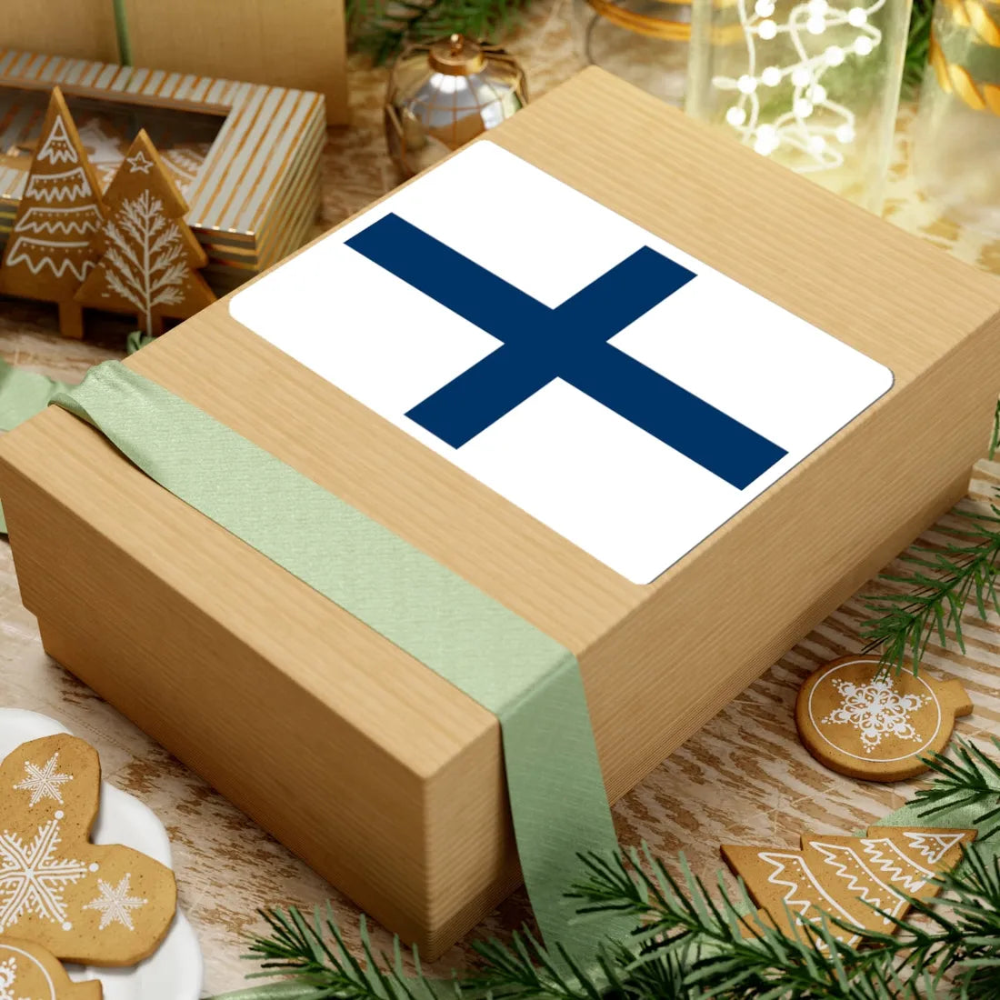 Naval Ensign of Ukrainian Cossacks 1787 (Ukraine) STICKER Vinyl Kiss-Cut Decal - The Sticker Space