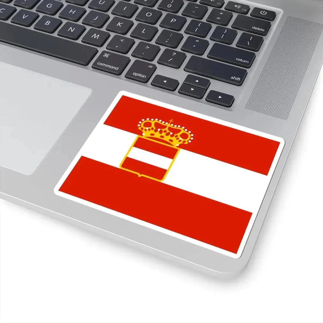 Naval Jack of Austria-Hungary (Austria) STICKER Vinyl Kiss-Cut Decal - The Sticker Space