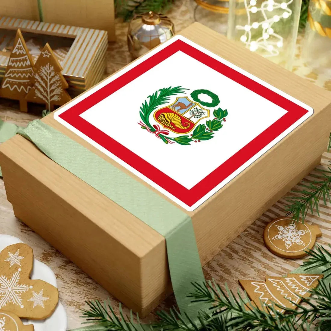 Naval Jack of Peru alternative version (Peru) STICKER Vinyl Kiss-Cut Decal - The Sticker Space