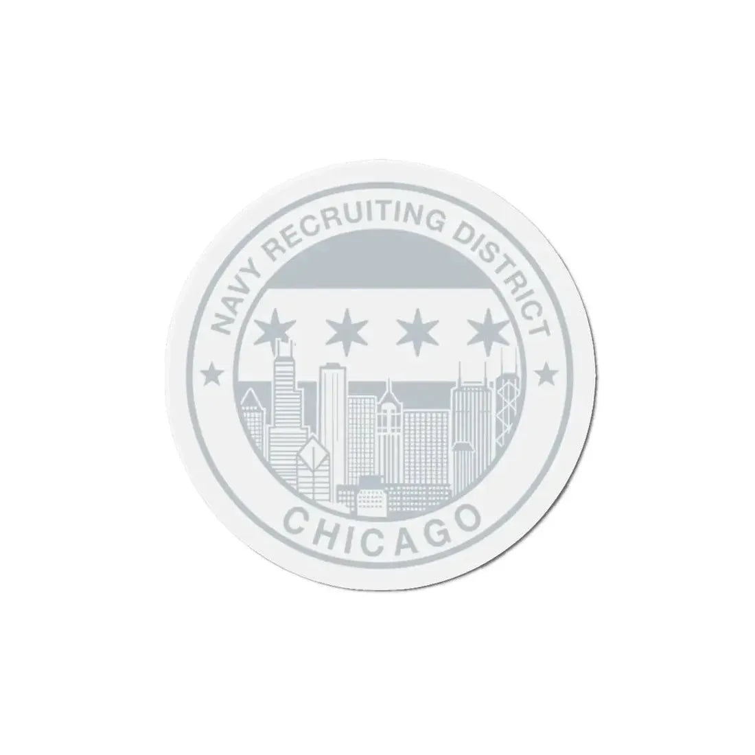 Naval Recruiting District Chicago (U.S. Navy) Refrigerator Magnet - The Sticker Space