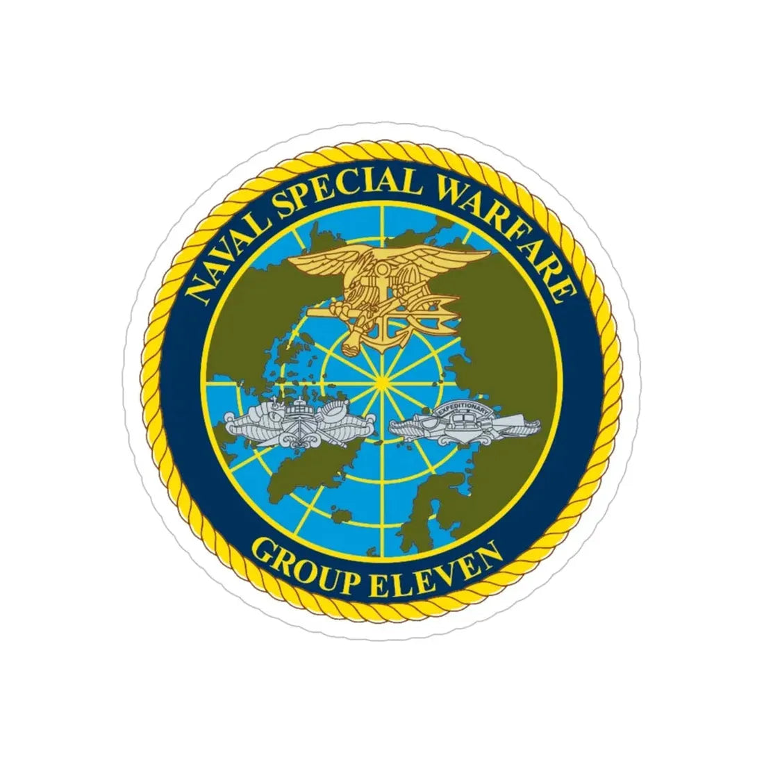 Naval Special Warfare Group 11 (U.S. Navy) Transparent STICKER Die-Cut Vinyl Decal - The Sticker Space