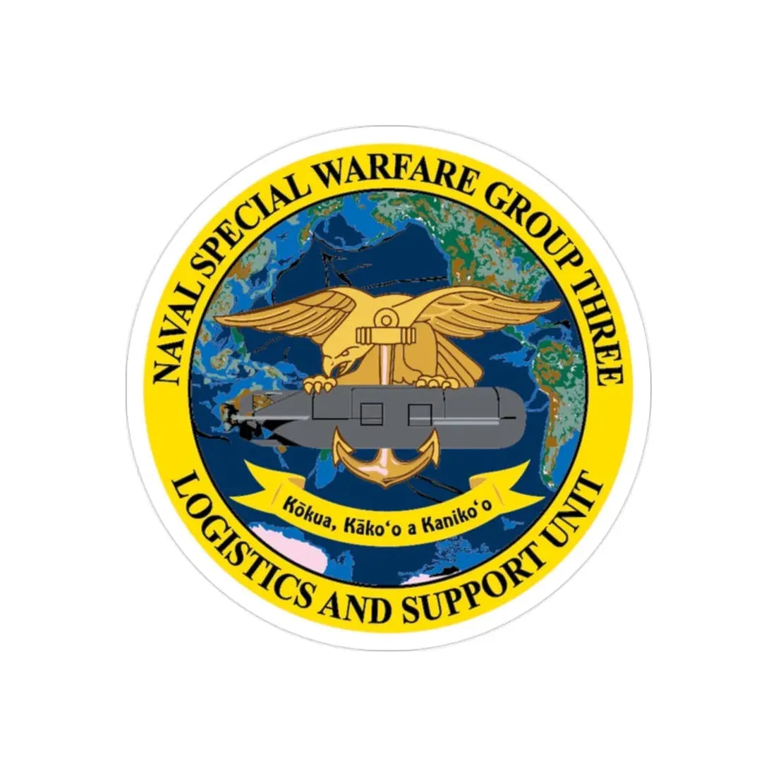 Naval Special Warfare Group 3 (U.S. Navy) Transparent STICKER Die-Cut Vinyl Decal - The Sticker Space