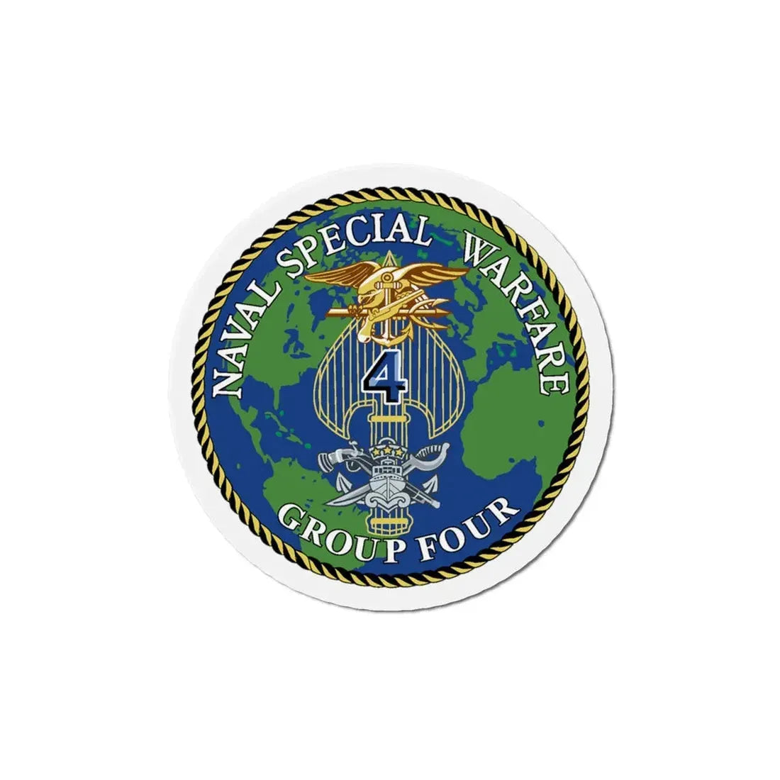 Naval Special Warfare Group 4 (U.S. Navy) Refrigerator Magnet - The Sticker Space
