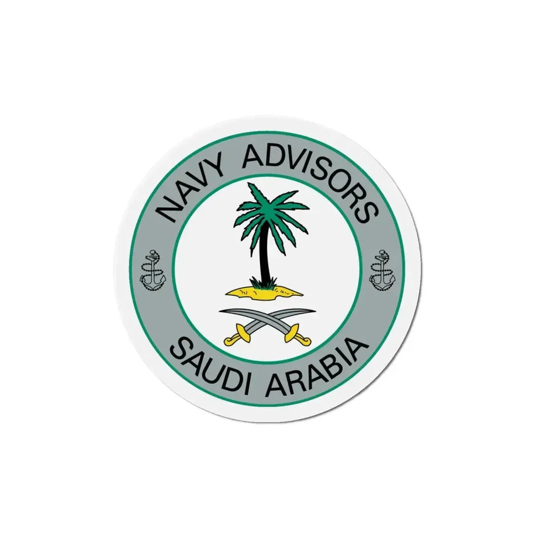 Navy Advisors Saudi Arabia (U.S. Navy) Refrigerator Magnet 6 Inch - The Sticker Space