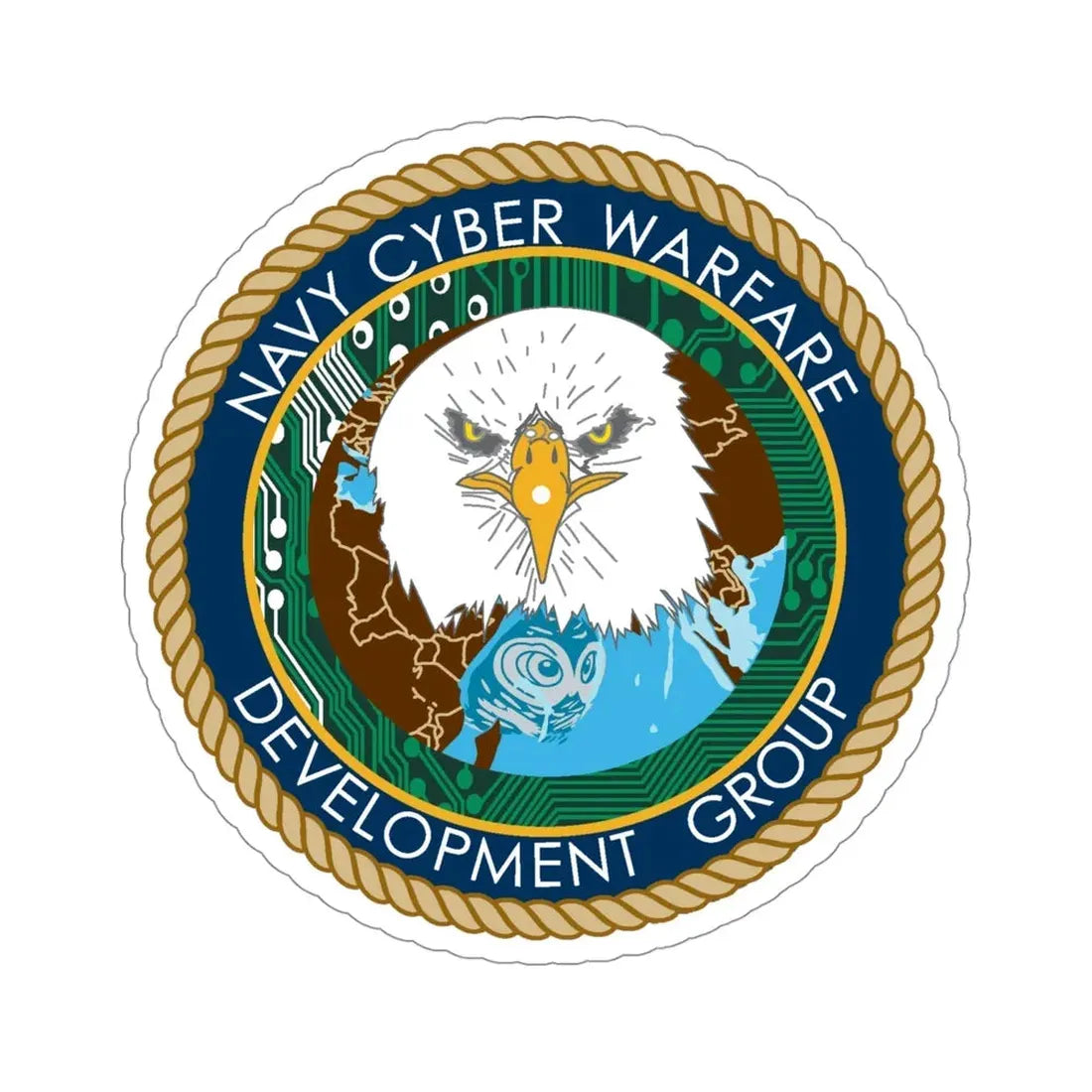 Navy Cyber Warfare Development Group (U.S. Navy) STICKER Vinyl Die-Cut Decal - The Sticker Space