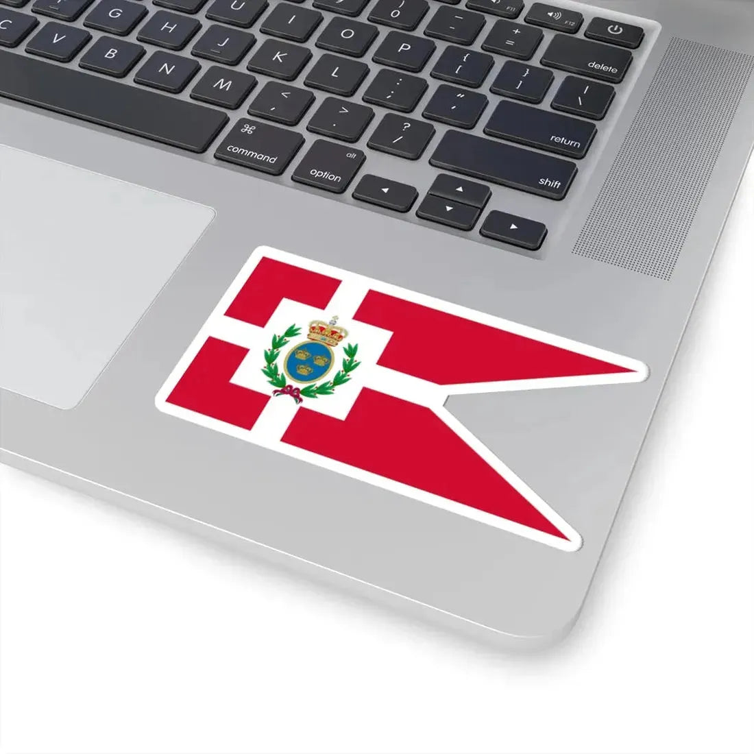 Navy Rank Flag of General Admiral Denmark (Denmark) STICKER Vinyl Kiss-Cut Decal - The Sticker Space