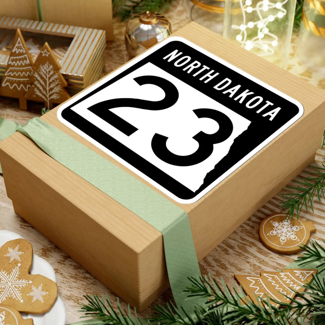 ND-23 2015 (North Dakota) (Road Sign) STICKER Vinyl Kiss-Cut Decal - The Sticker Space