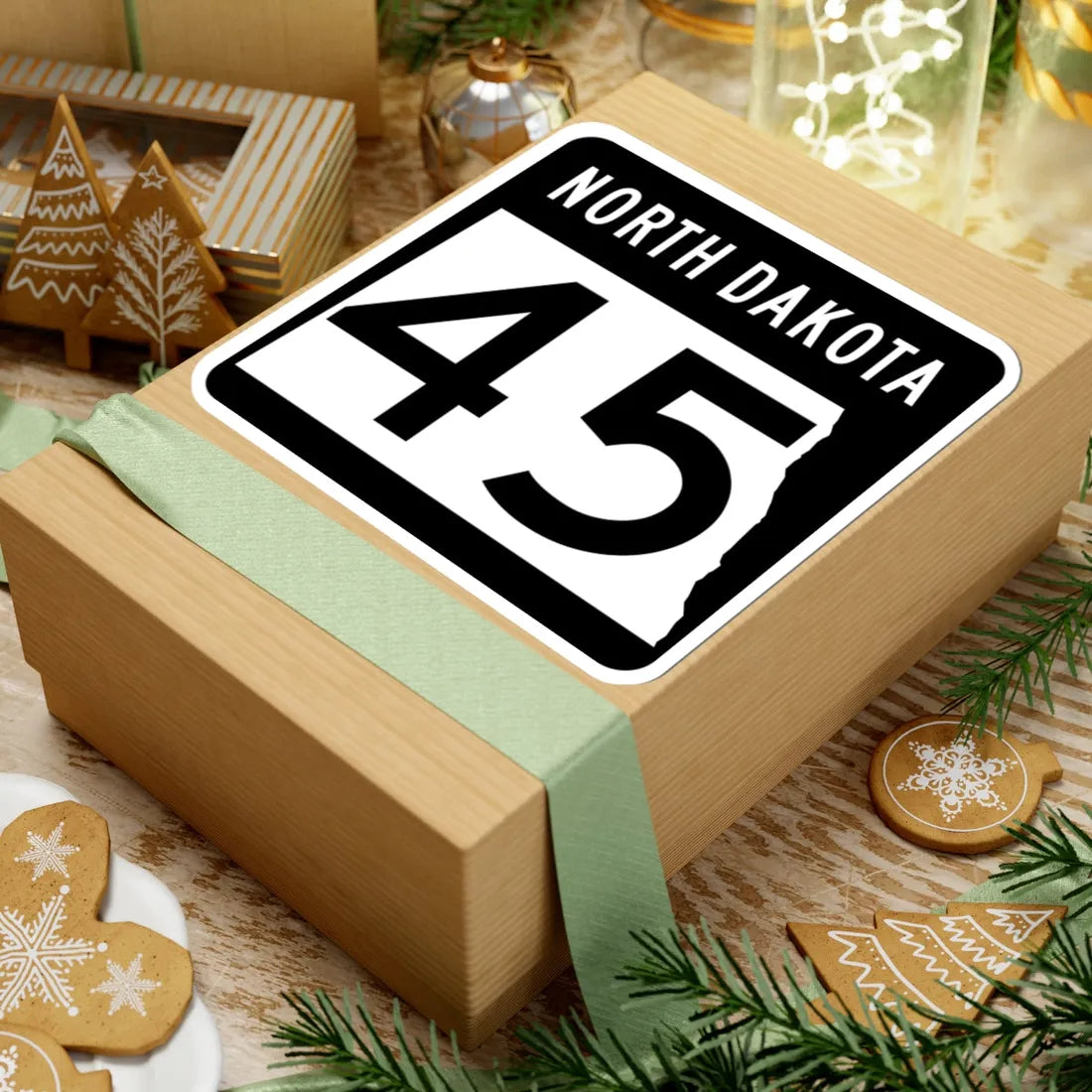 ND-45 2015 (North Dakota) (Road Sign) STICKER Vinyl Kiss-Cut Decal - The Sticker Space