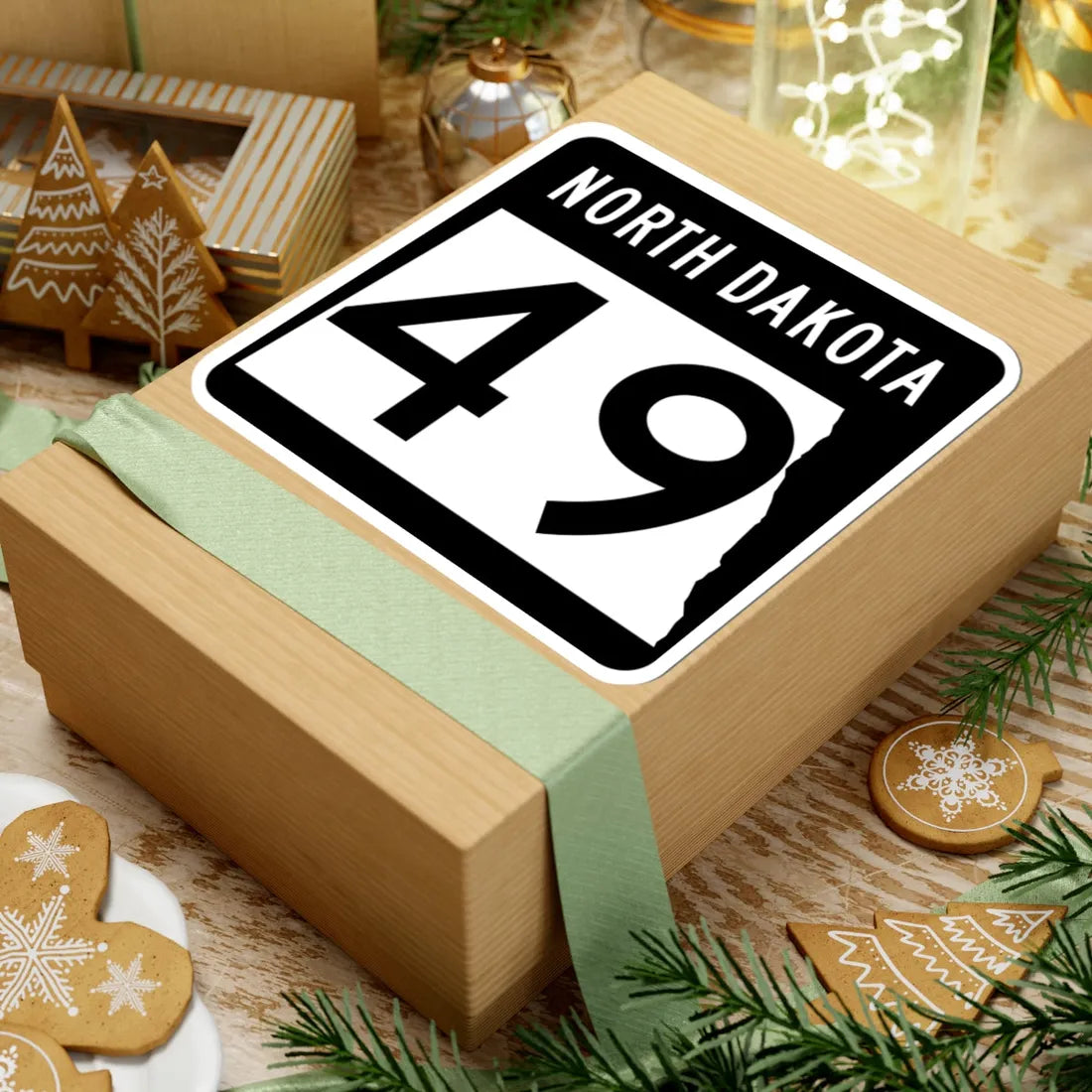 ND-49 2015 (North Dakota) (Road Sign) STICKER Vinyl Kiss-Cut Decal - The Sticker Space