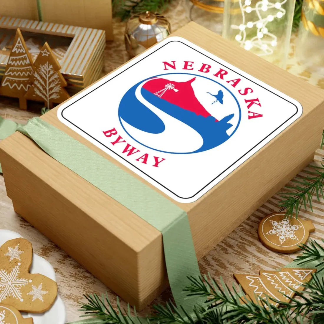 Nebraska Byway Sign M1-11 (Nebraska) (Road Sign) STICKER Vinyl Kiss-Cut Decal - The Sticker Space