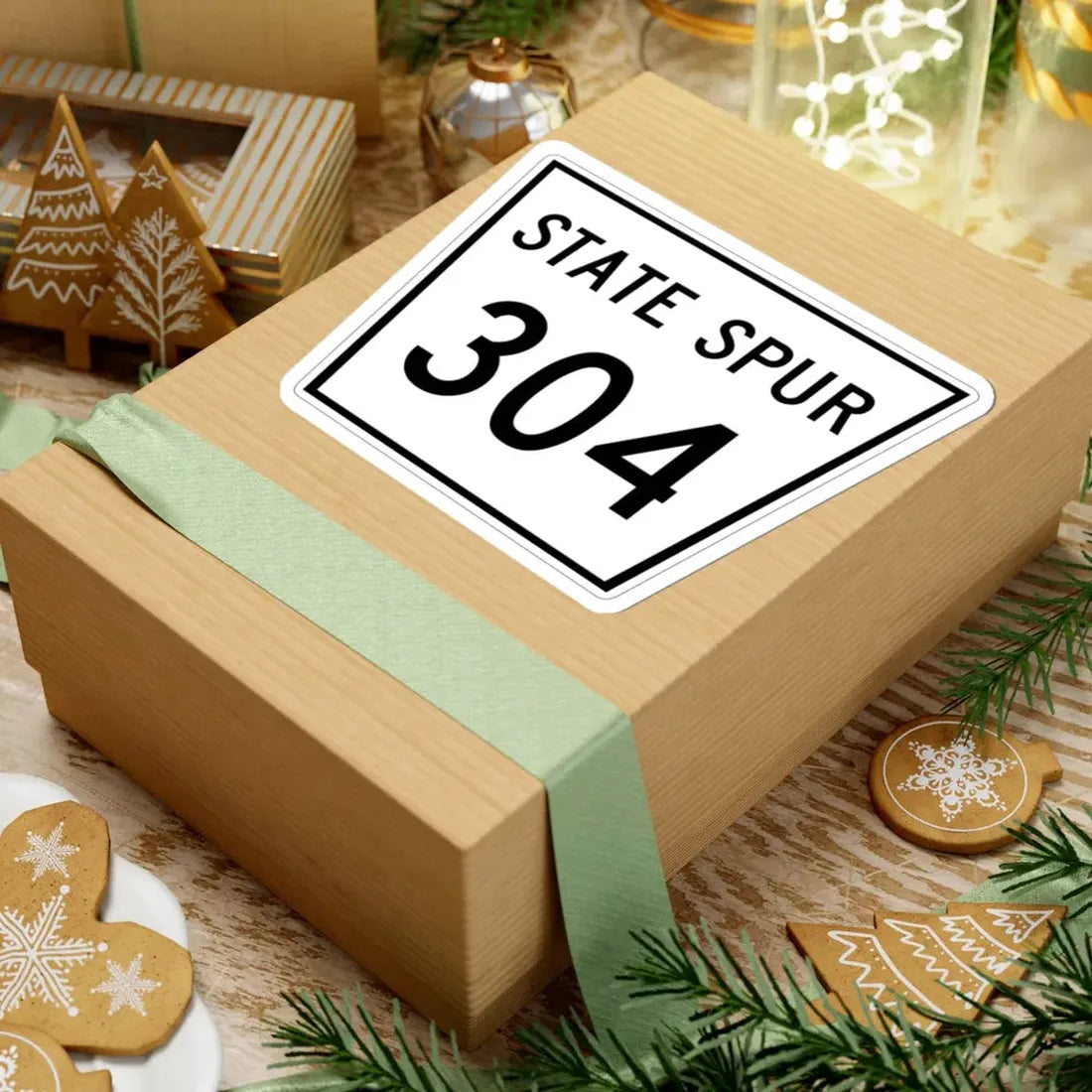 Nebraska State Spur 304 (Nebraska) (Road Sign) STICKER Vinyl Kiss-Cut Decal - The Sticker Space