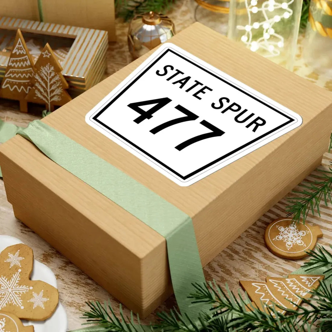 Nebraska State Spur 477 (Nebraska) (Road Sign) STICKER Vinyl Kiss-Cut Decal - The Sticker Space