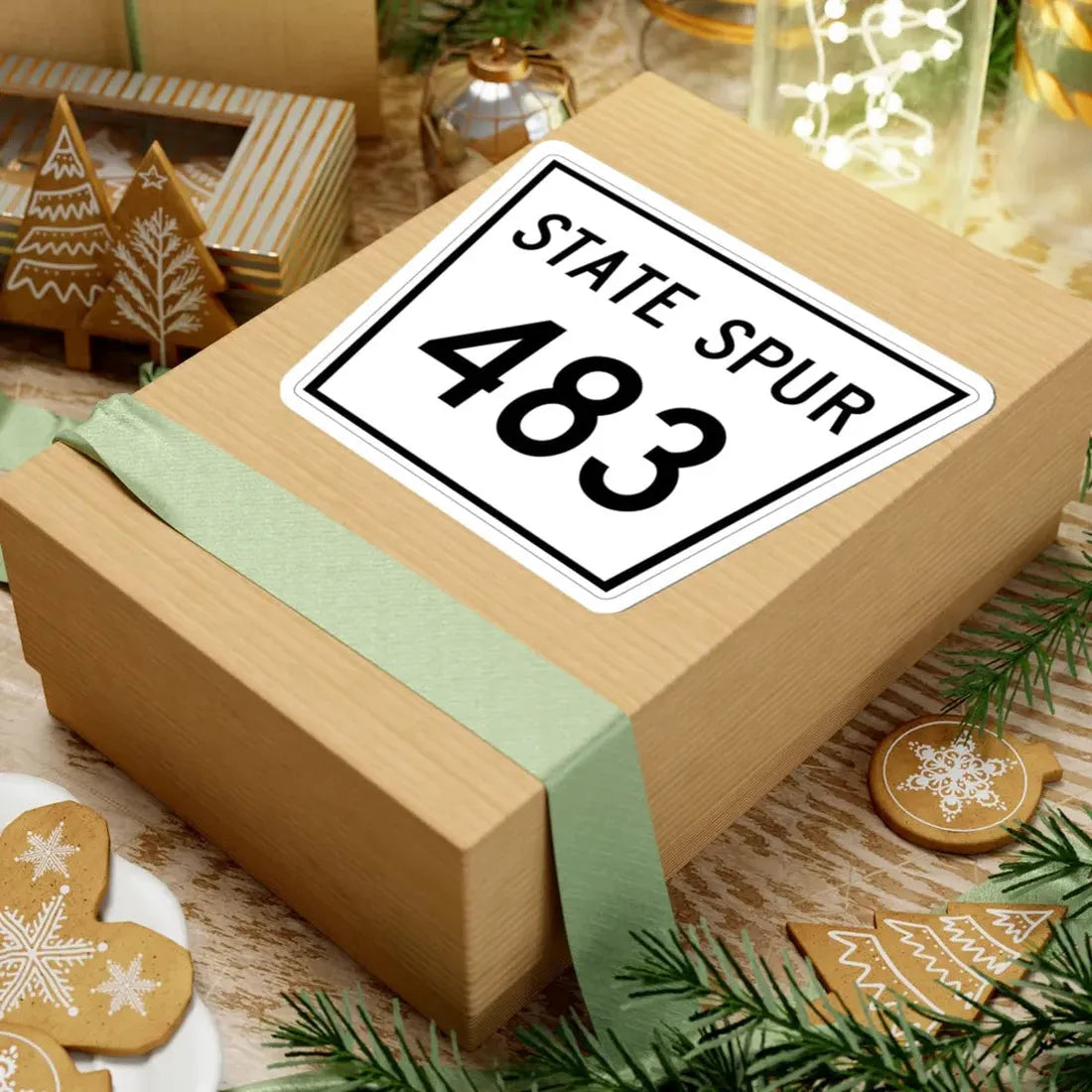 Nebraska State Spur 483 (Nebraska) (Road Sign) STICKER Vinyl Kiss-Cut Decal - The Sticker Space