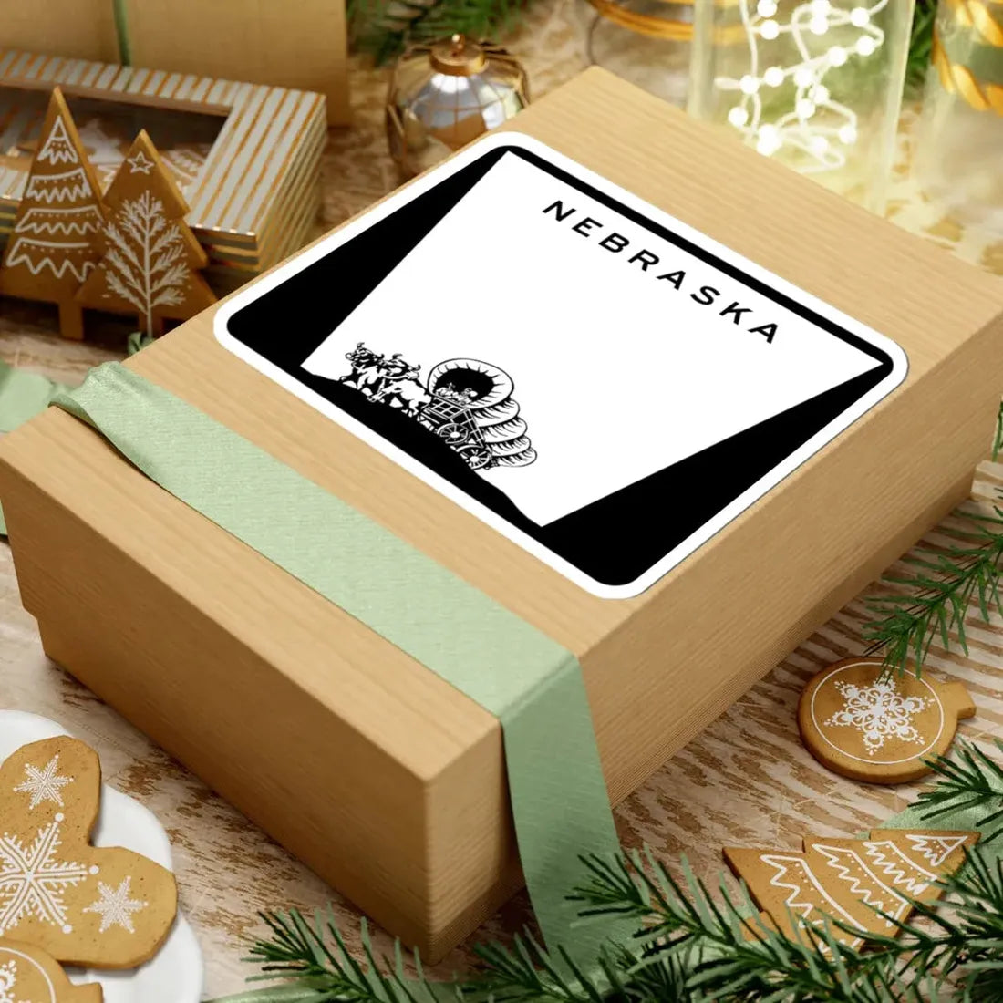 Nebraska wide state highway marker (Nebraska) (Road Sign) STICKER Vinyl Kiss-Cut Decal - The Sticker Space