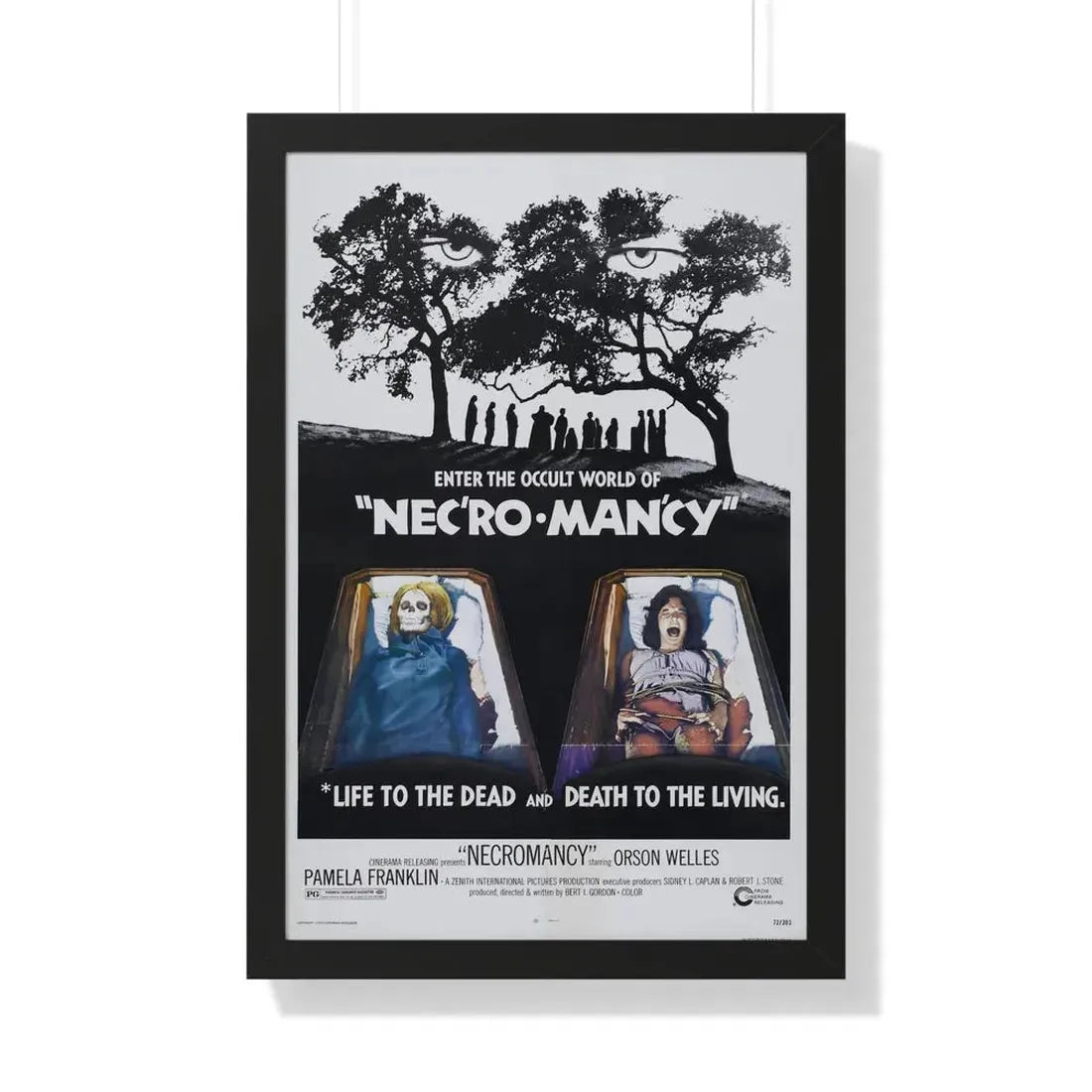 NECROMANCY 1972 - Framed Movie Poster - The Sticker Space