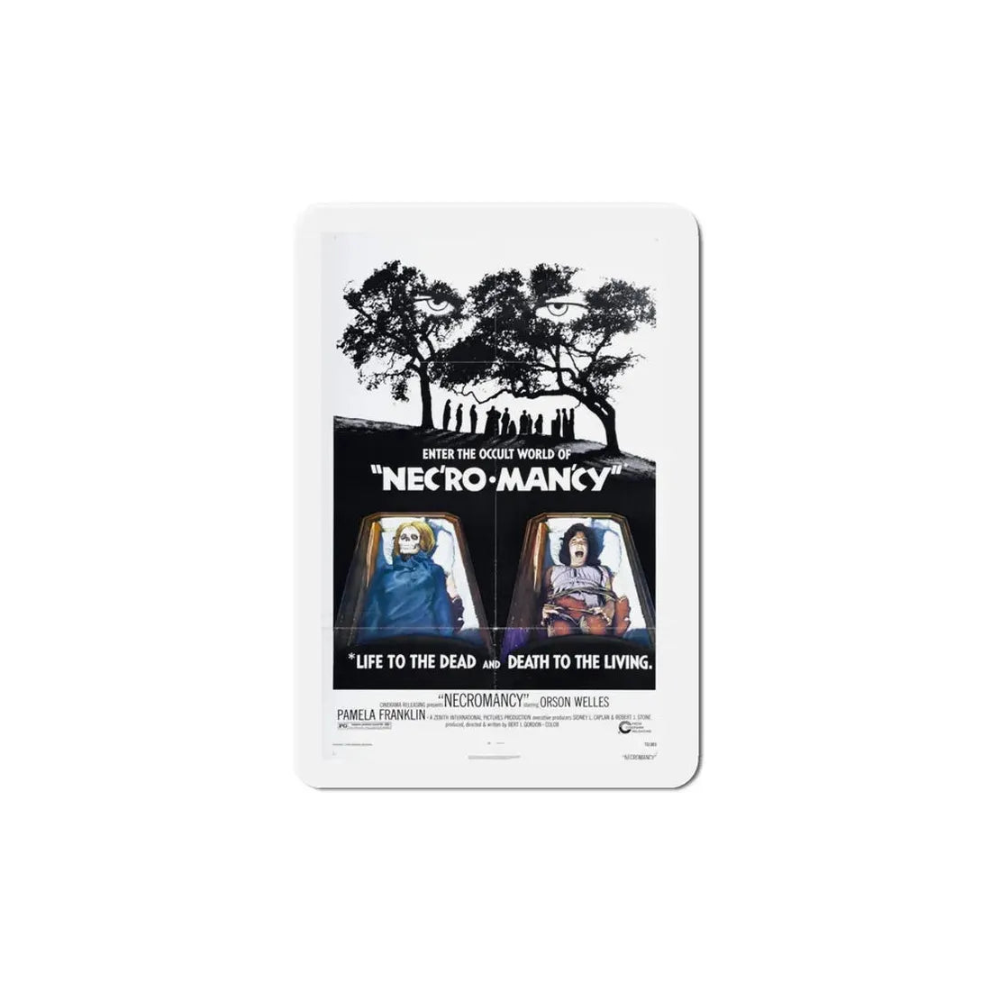 Necromancy 1972 Movie Poster Refrigerator Magnet - The Sticker Space