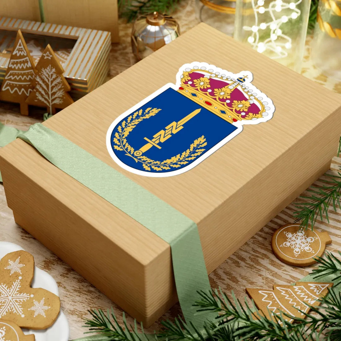 Nedre Norrlands militärområdesstab vapen (Sweden) (Coat of Arms) STICKER Vinyl Kiss-Cut Decal - The Sticker Space