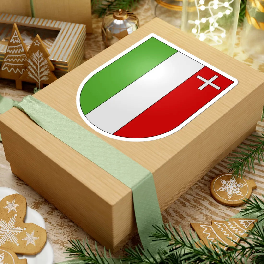 Neuchatel-coat of arms (Switzerland) (Coat of Arms) STICKER Vinyl Kiss-Cut Decal - The Sticker Space