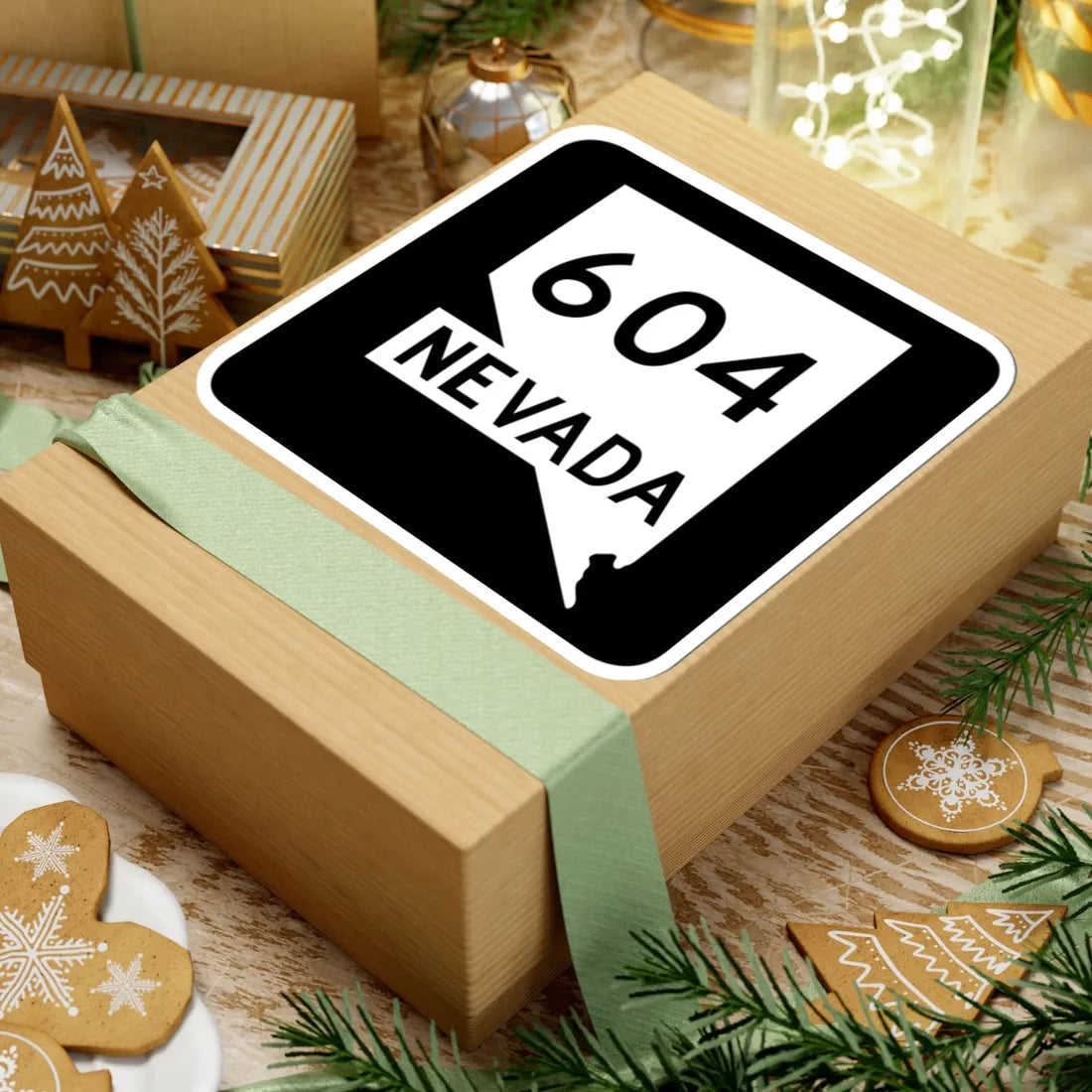 Nevada 604 (Nevada) (Road Sign) STICKER Vinyl Kiss-Cut Decal - The Sticker Space