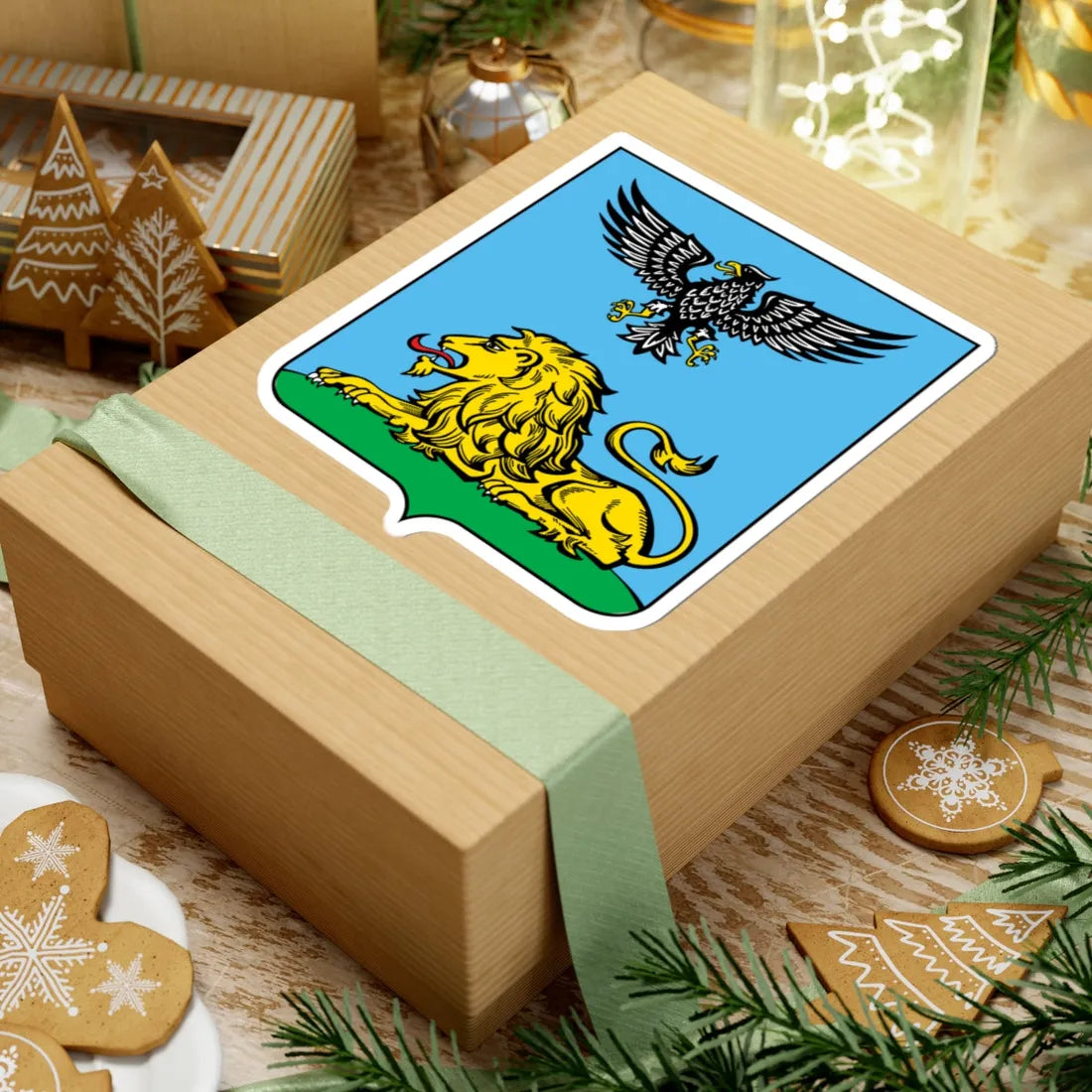 New Coat of arms of Belgorod Oblast (Russia) (Coat of Arms) STICKER Vinyl Kiss-Cut Decal - The Sticker Space