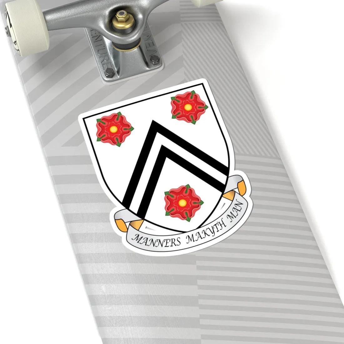 New College Oxford Coat Of Arms Motto (England) (Coat of Arms) STICKER Vinyl Kiss-Cut Decal - The Sticker Space