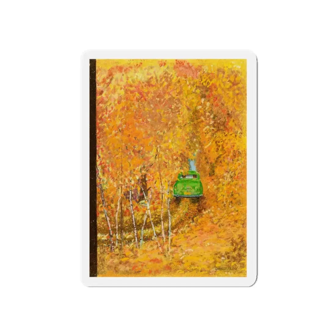 New Yorker cover, October 15, 1949 (Magazine Illustration) Refrigerator Magnet - The Sticker Space