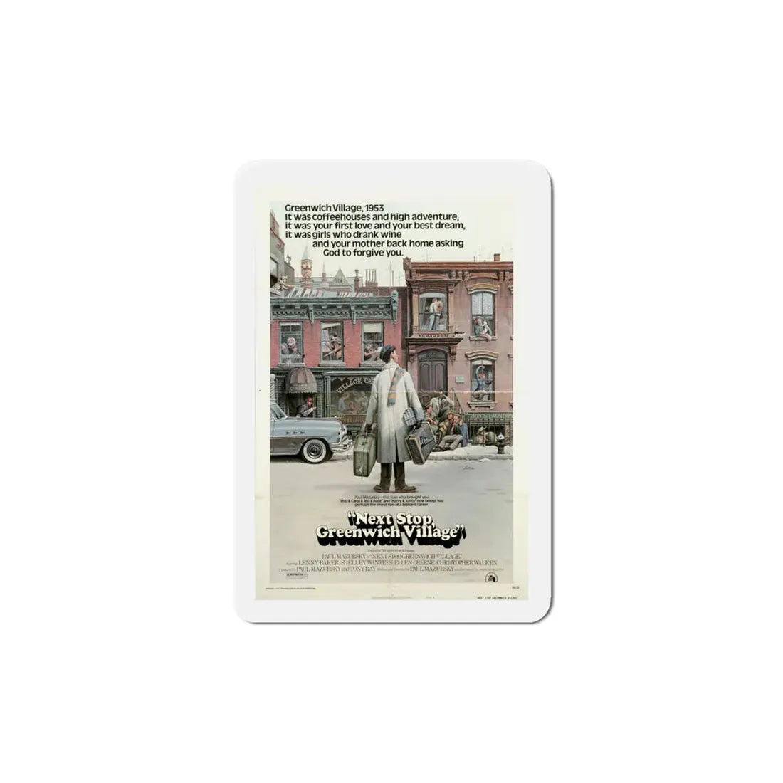 Next Stop Greenwich Village 1976 Movie Poster Refrigerator Magnet - The Sticker Space