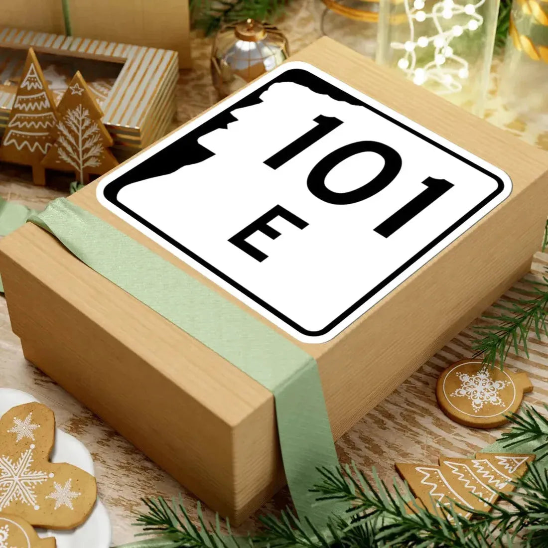 NH Route 101E (New Hampshire) (Road Sign) STICKER Vinyl Kiss-Cut Decal - The Sticker Space