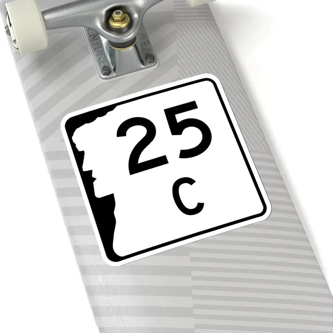 NH Route 25C (New Hampshire) (Road Sign) STICKER Vinyl Kiss-Cut Decal - The Sticker Space