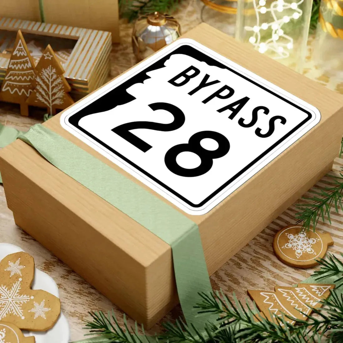 NH Route 28 Bypass (New Hampshire) (Road Sign) STICKER Vinyl Kiss-Cut Decal - The Sticker Space