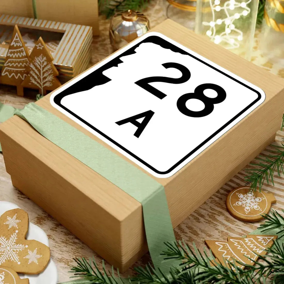 NH Route 28A (New Hampshire) (Road Sign) STICKER Vinyl Kiss-Cut Decal - The Sticker Space