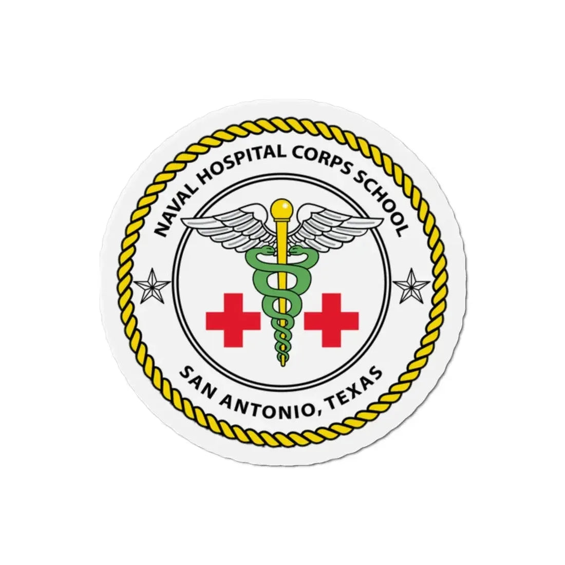 NHCS Texas (U.S. Navy) Refrigerator Magnet 2 Inch - The Sticker Space