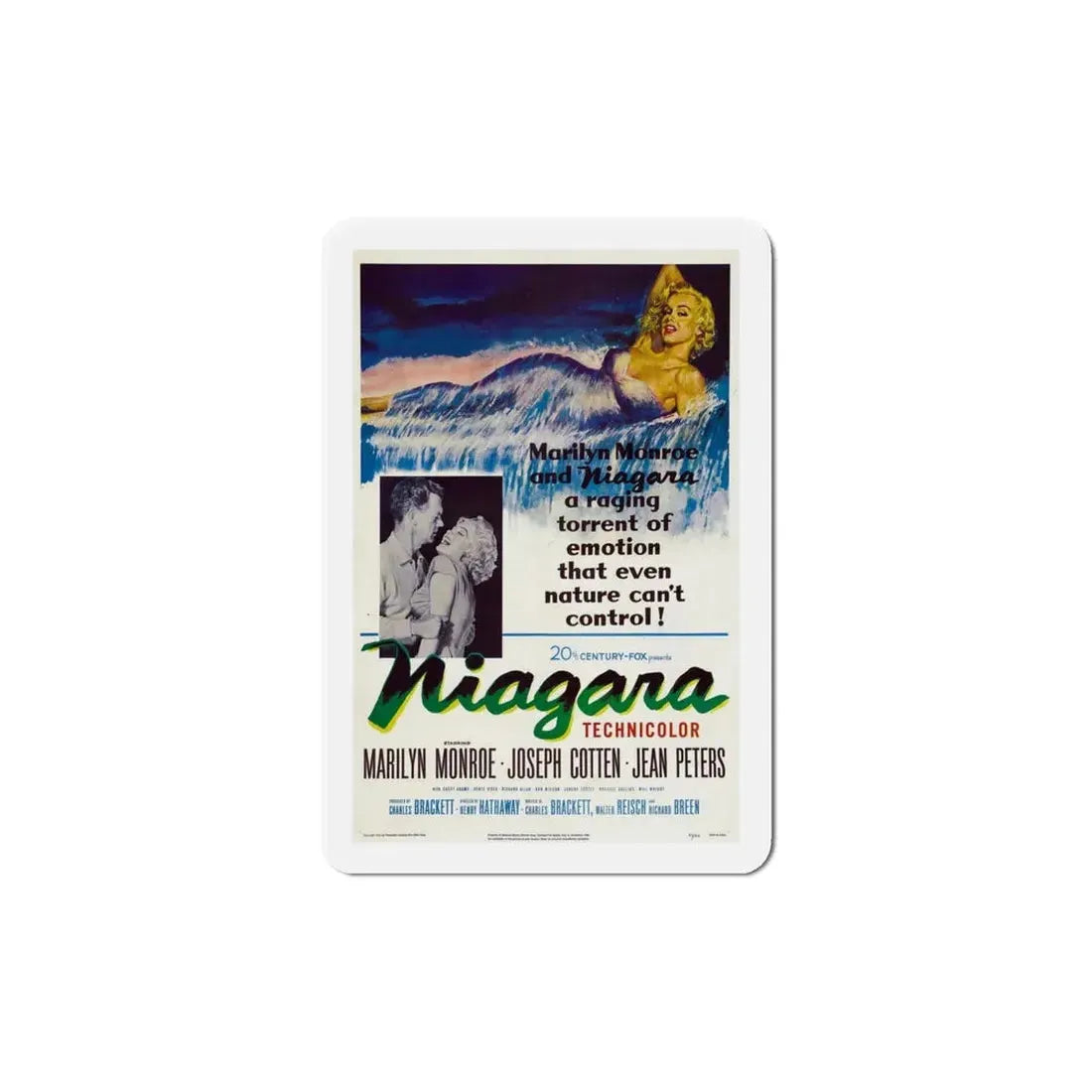 Niagara 1953 Movie Poster Refrigerator Magnet - The Sticker Space