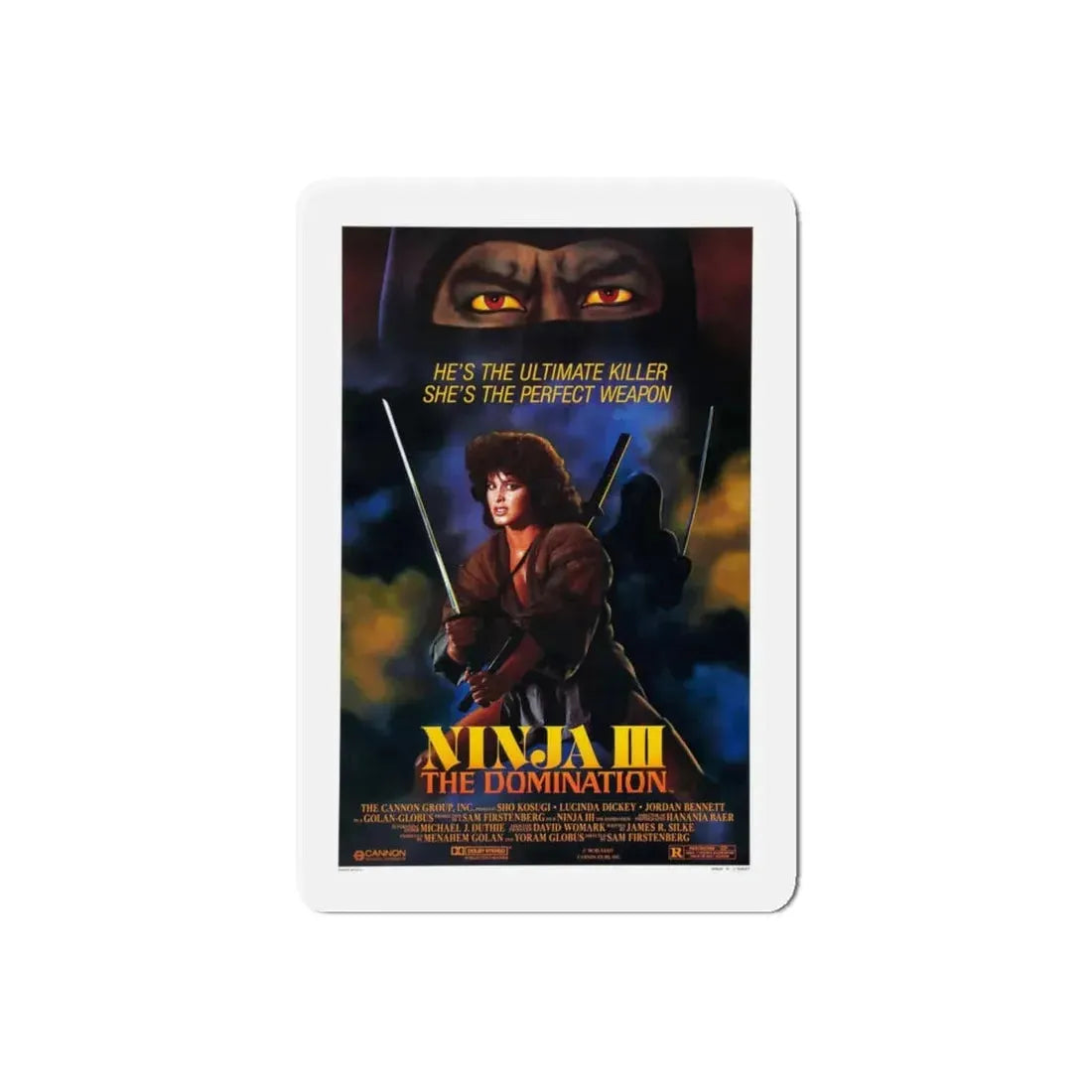 NINJA III (3) 1984 Movie Poster - Refrigerator Magnet - The Sticker Space