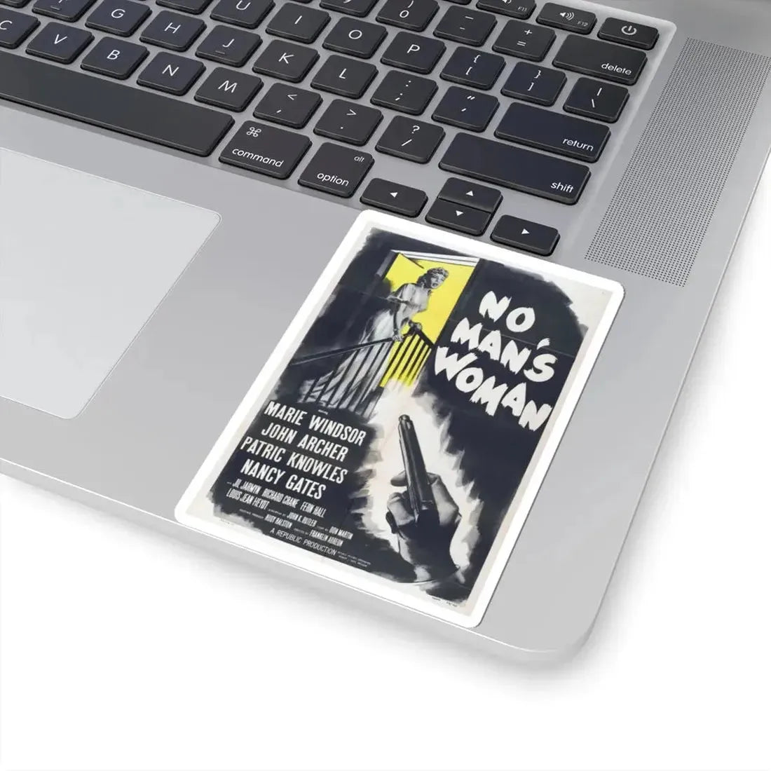No Mans Woman 1955 Movie Poster - STICKER Vinyl Kiss-Cut Decal - The Sticker Space