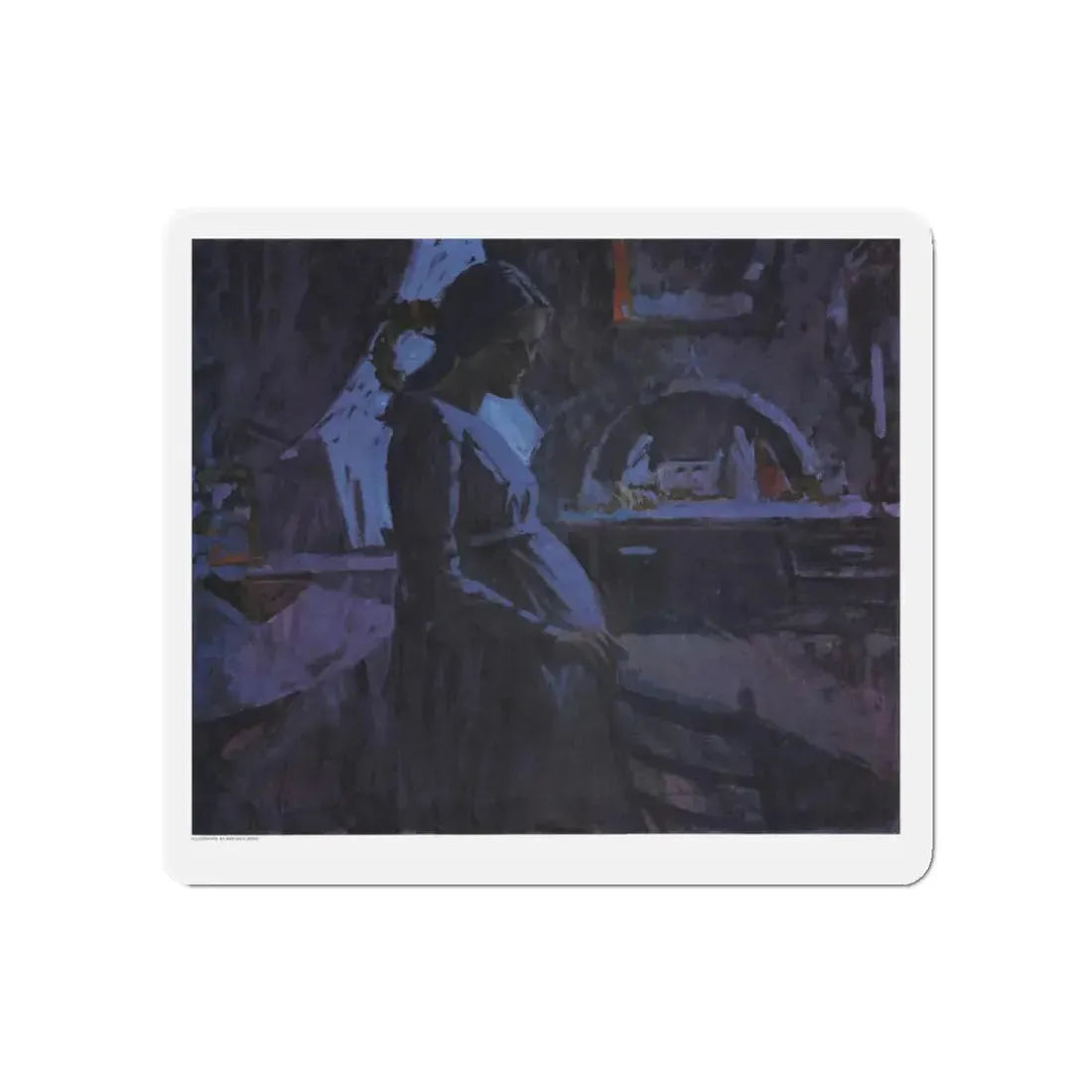 No Room, Redbook, December 1964 (Magazine Illustration) Refrigerator Magnet - The Sticker Space