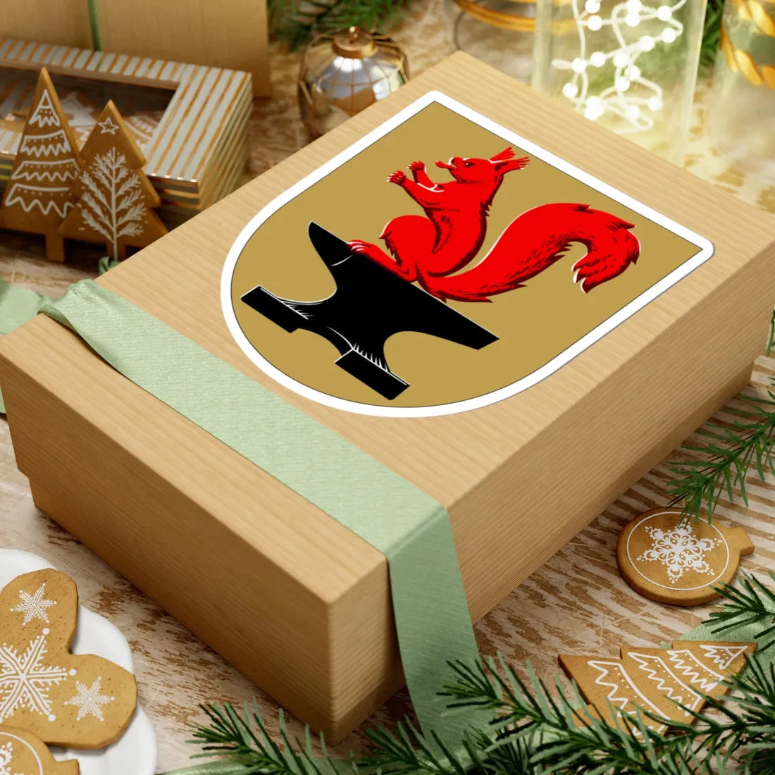 Noormarkku.vaakuna (Finland) (Coat of Arms) STICKER Vinyl Kiss-Cut Decal - The Sticker Space