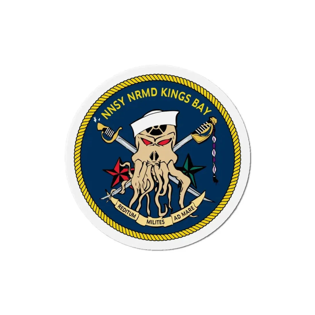 Norfolk Naval Shipyard Kings Bay Georgia Squids (U.S. Navy) Refrigerator Magnet - The Sticker Space