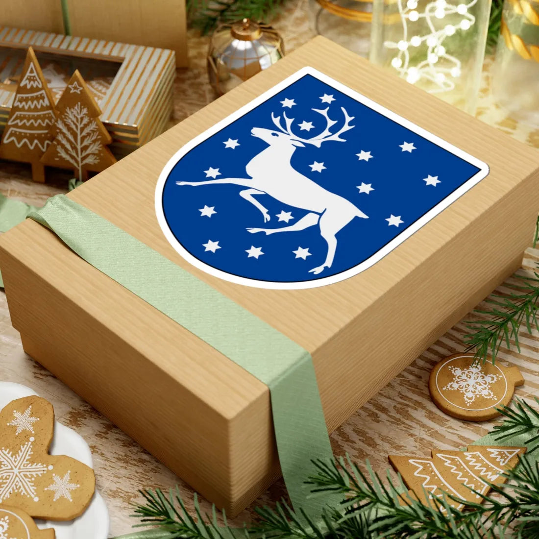 Norrbottens regemente Livkompaniet vapen (Sweden) (Coat of Arms) STICKER Vinyl Kiss-Cut Decal - The Sticker Space