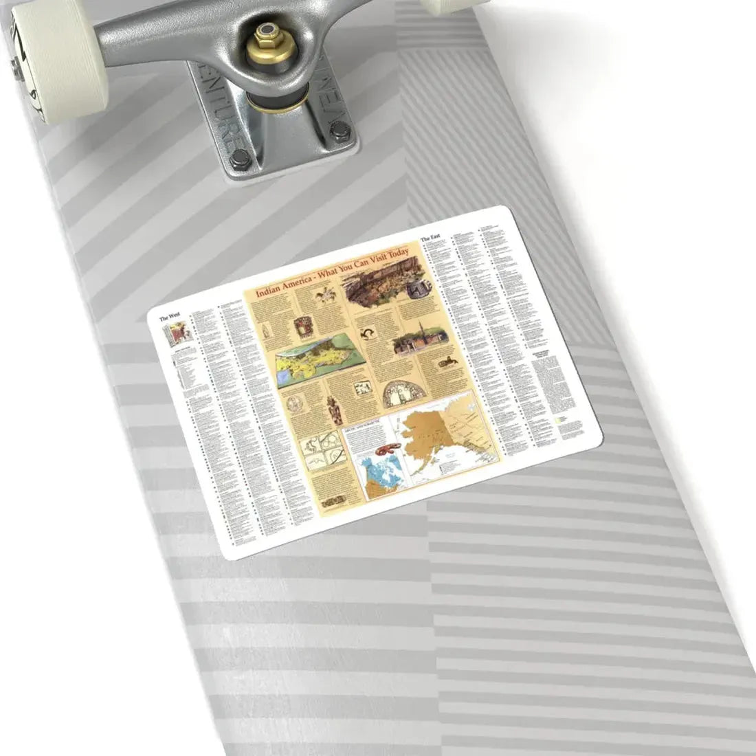 North America - Indian America - What You Can Visit Today (1991) (Map) STICKER Vinyl Kiss-Cut Decal - The Sticker Space