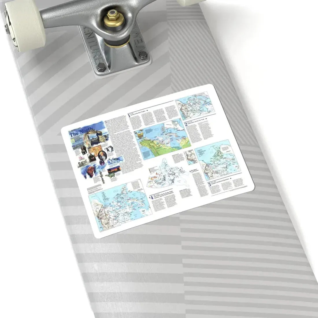 North America - The North (1997) (Map) STICKER Vinyl Kiss-Cut Decal - The Sticker Space