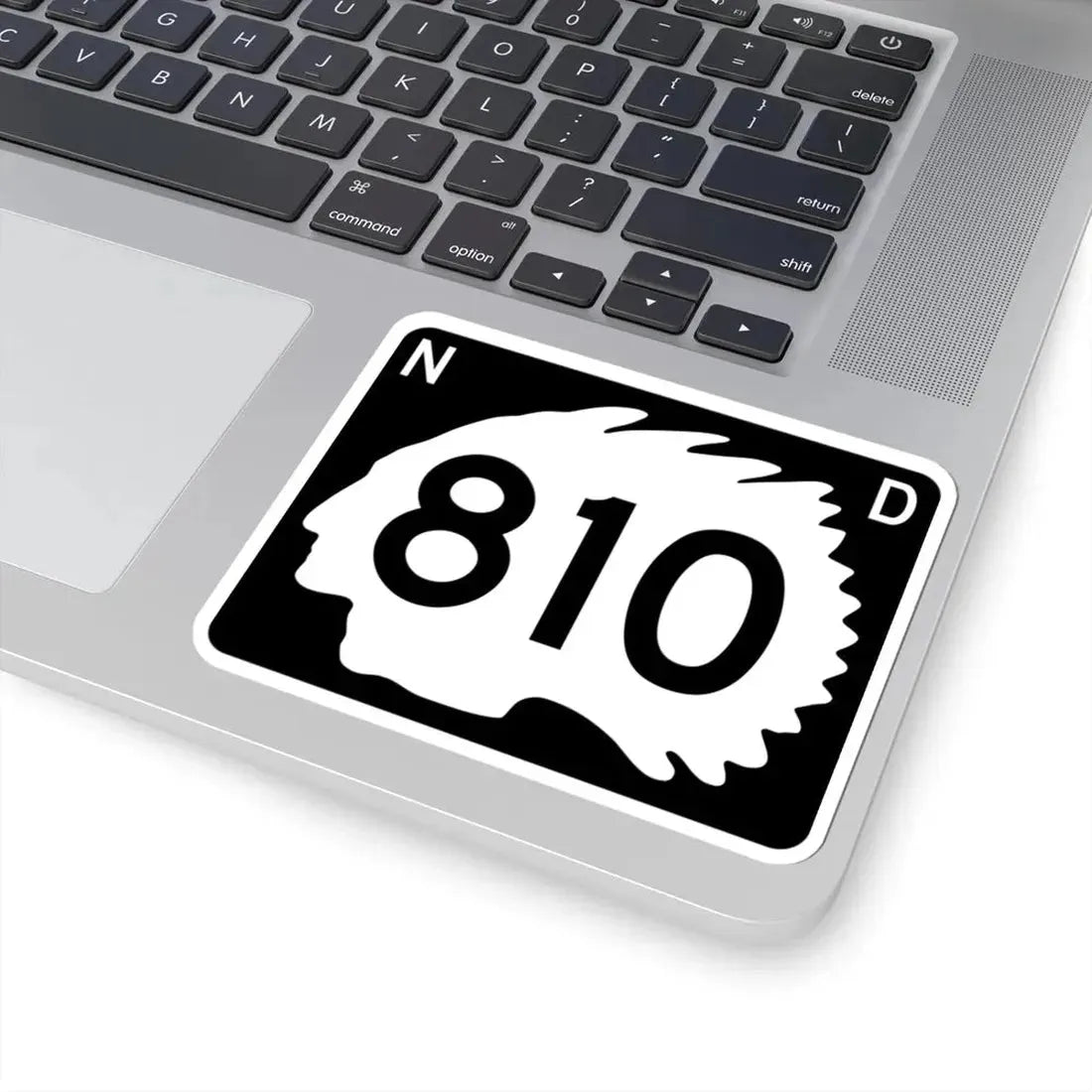 North Dakota 810 (North Dakota) (Road Sign) STICKER Vinyl Kiss-Cut Decal - The Sticker Space