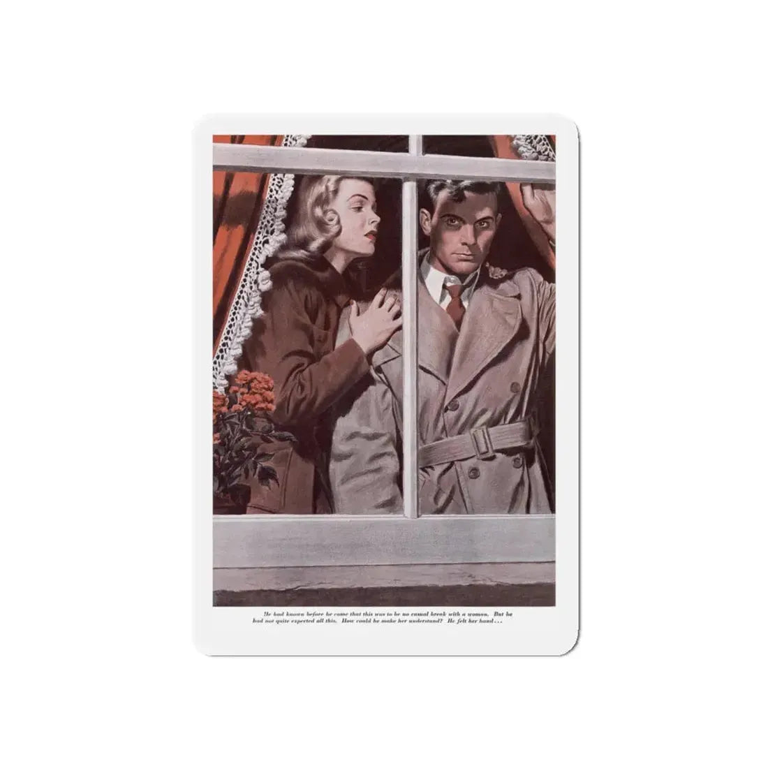 Not To Be Alone (Pt. 5), Redbook, June 1948 (Magazine Illustration) Refrigerator Magnet - The Sticker Space