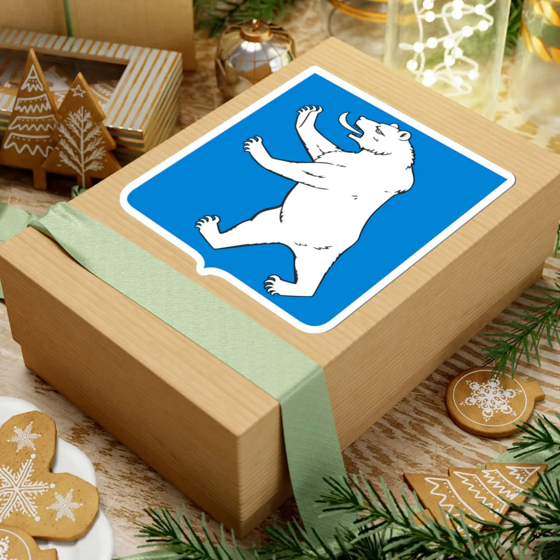 Novgorod Republic Bear Shield (Russia) (Coat of Arms) STICKER Vinyl Kiss-Cut Decal - The Sticker Space