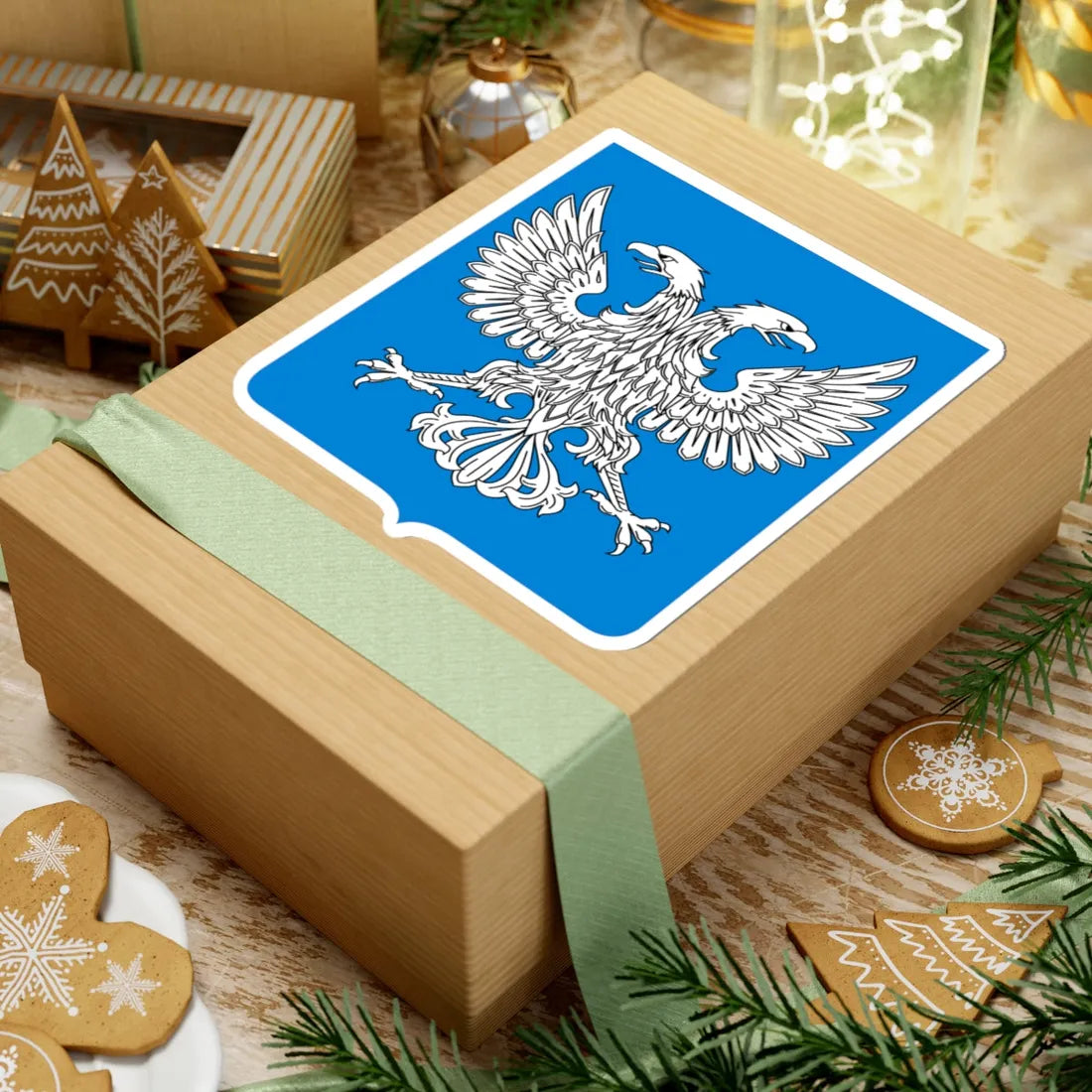 Novgorod Republic Double-headed eagle Shield (Russia) (Coat of Arms) STICKER Vinyl Kiss-Cut Decal - The Sticker Space