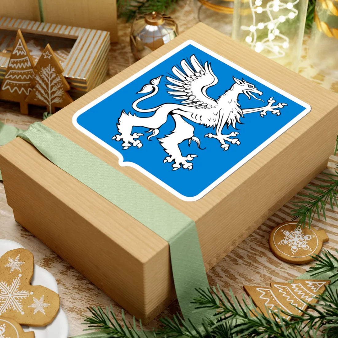 Novgorod Republic Griffin Shield (Russia) (Coat of Arms) STICKER Vinyl Kiss-Cut Decal - The Sticker Space