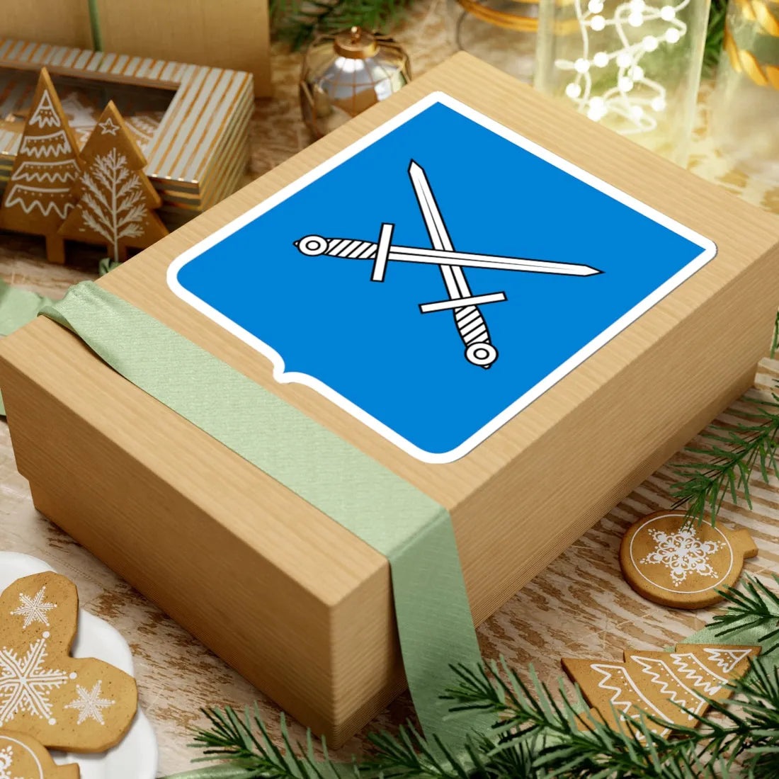 Novgorod Republic Sword Shield (Russia) (Coat of Arms) STICKER Vinyl Kiss-Cut Decal - The Sticker Space