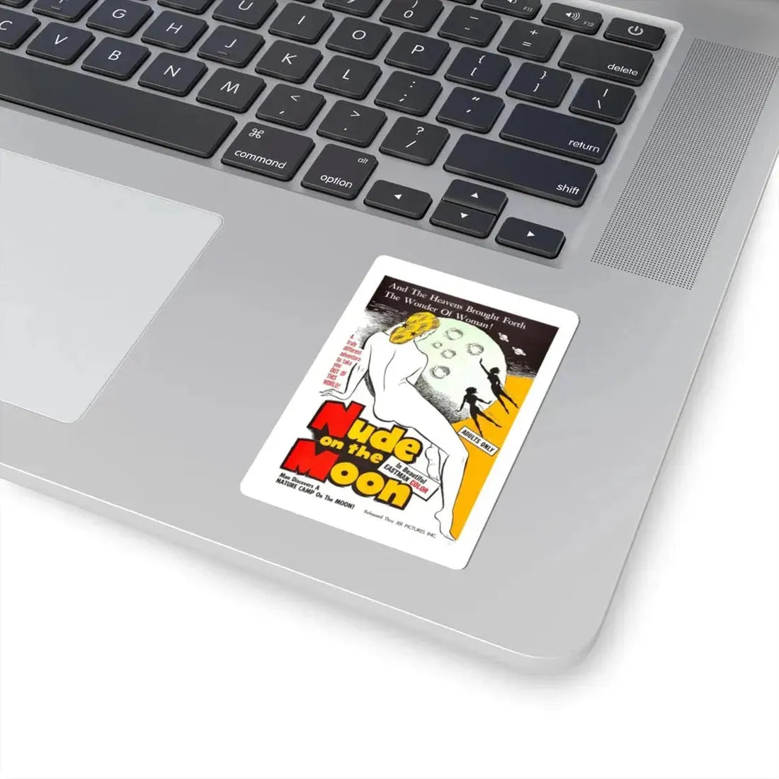 NUDE ON THE MOON 1961 Movie Poster - STICKER Vinyl Kiss-Cut Decal - The Sticker Space