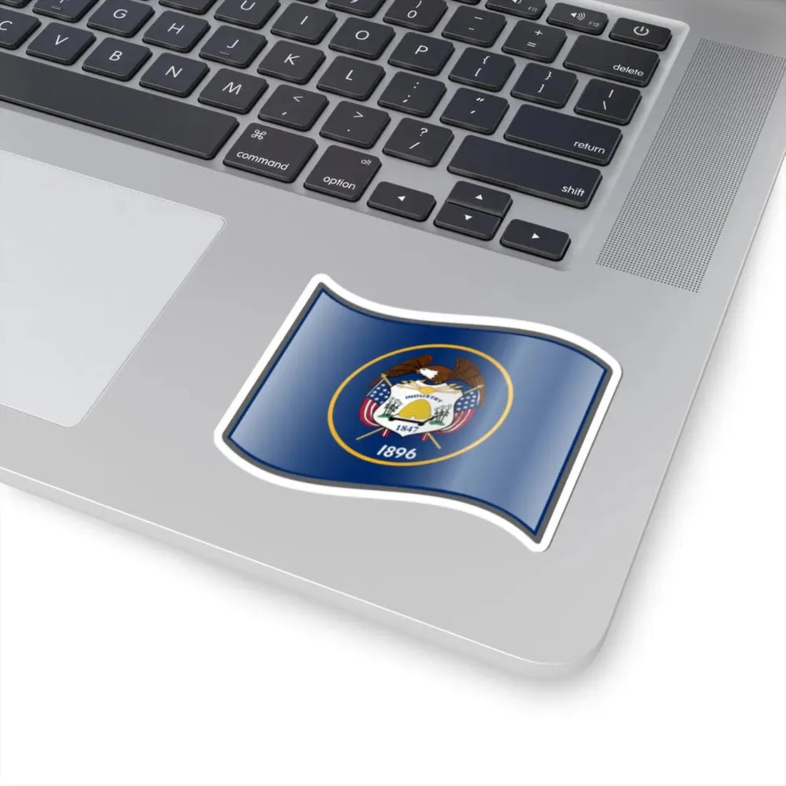 Nuvola flag of Utah (United States) STICKER Vinyl Kiss-Cut Decal - The Sticker Space